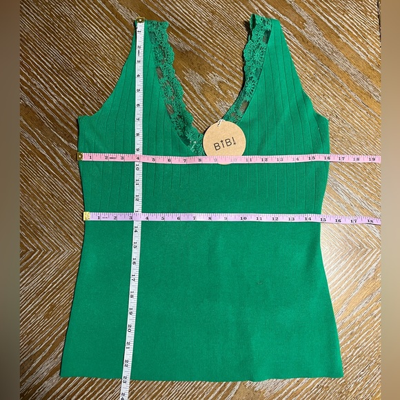NWT BiBi|Green Tank Top|Size XL - Picture 3 of 7